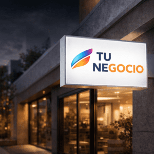 Caja de luz LED para negocios