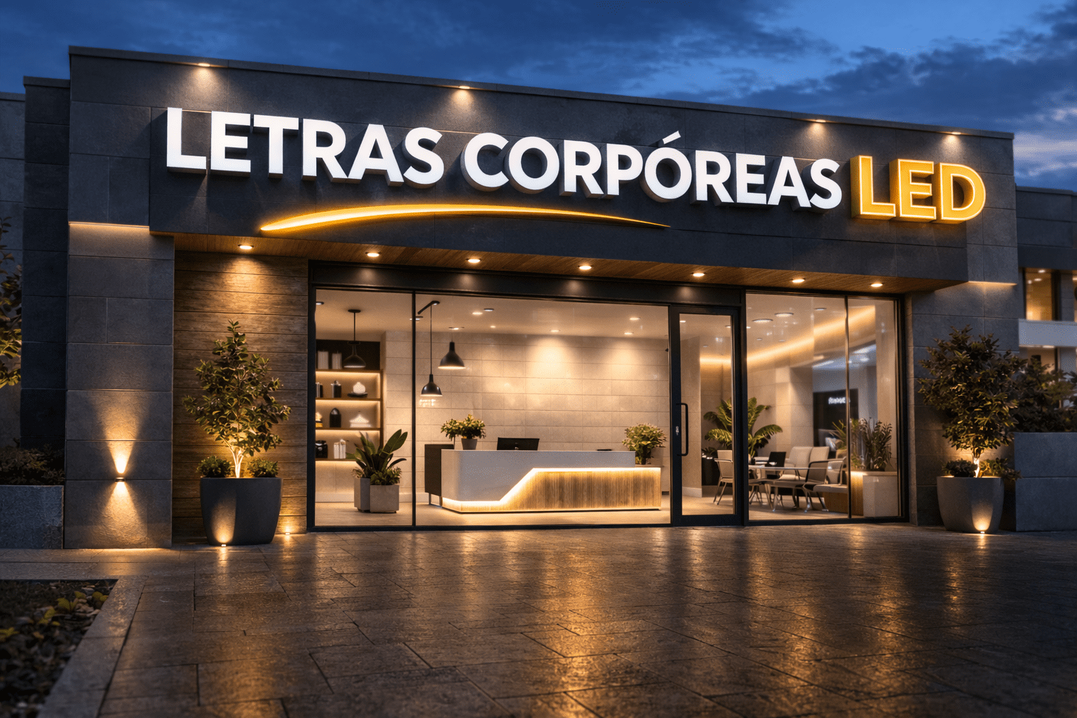 Letras corpóreas LED