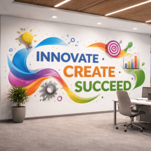 Vinilo decorativo para paredes y oficinas