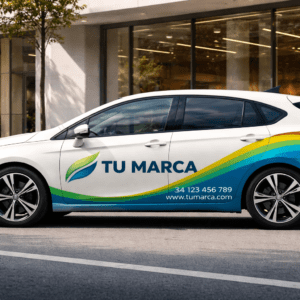 Rotulación parcial para coches de empresa
