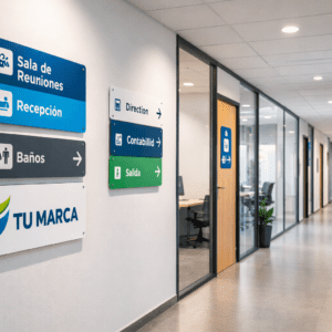 Señalética interior para oficinas y negocios