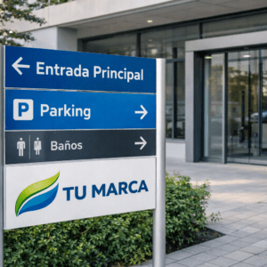 Señalética exterior para negocios y edificios