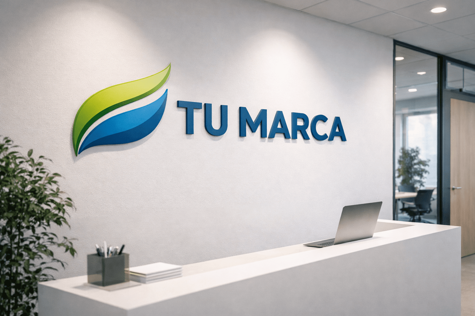 Letras decorativas para interior de oficinas